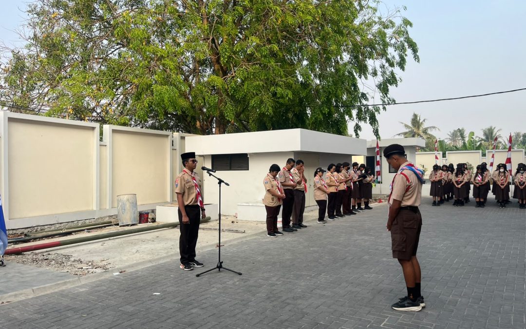 Apel Hari Pramuka ke-65 di SMP Strada Bhakti Mulia